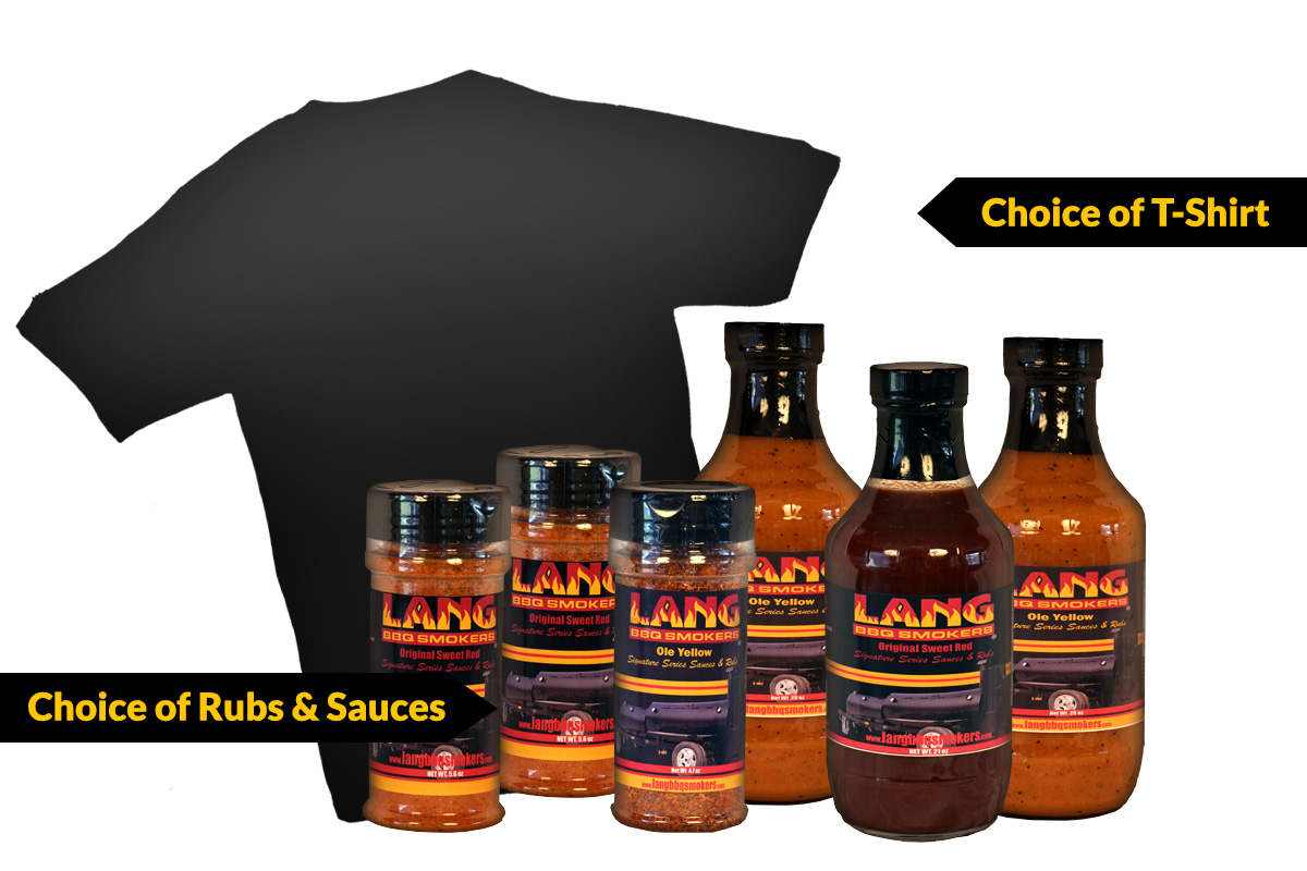 Gift Packages 1 - 3 Rubs, 3 Sauces, & Shirt