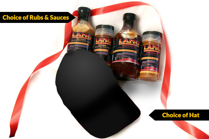 Gift Packages 2 - 2 Rubs, 2 Sauces, & Hat