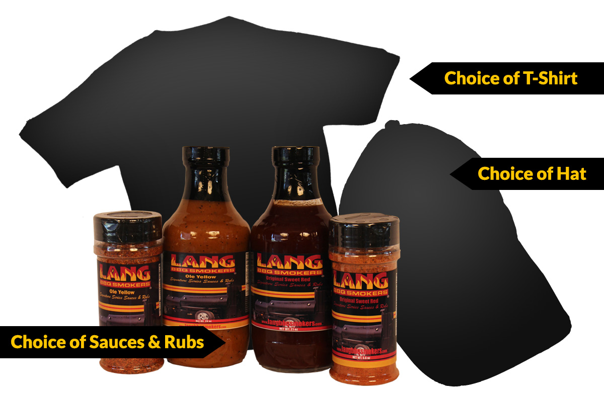Gift Packages 5 - 2 Sauces, 2 Rubs, 1 Hat, & 1 Shirt