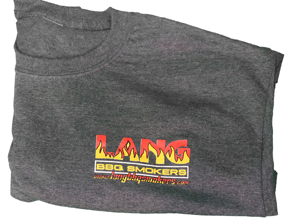 New Unisex Gray Lang BBQ Smokers® T-Shirt