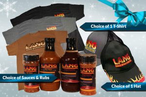 Holiday Gift Packages 5 - 2 Sauces, 2 Rubs, 1 Hat, & 1 Shirt