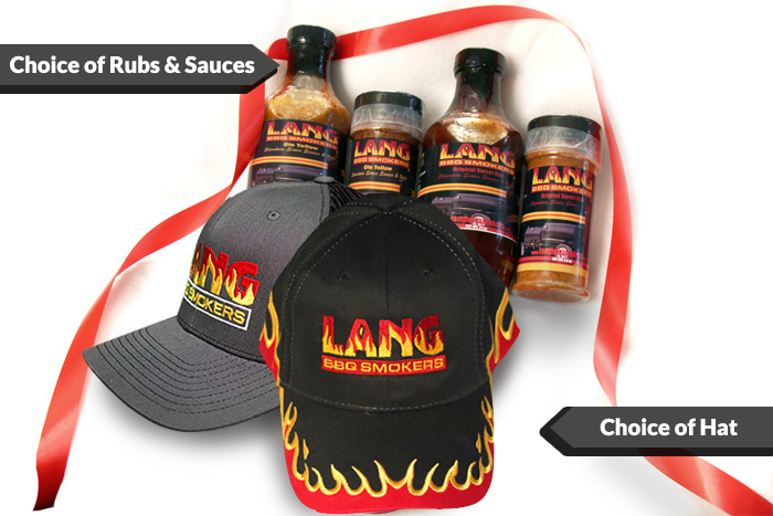 Holiday Gift Packages 2 - 2 Rubs, 2 Sauces, & Hat