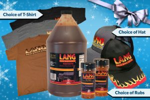 Holiday Gift Packages 7 - 1 Gallon Sweet Red BBQ Sauce, 2 Rubs, 1 shirt, & 1 hat