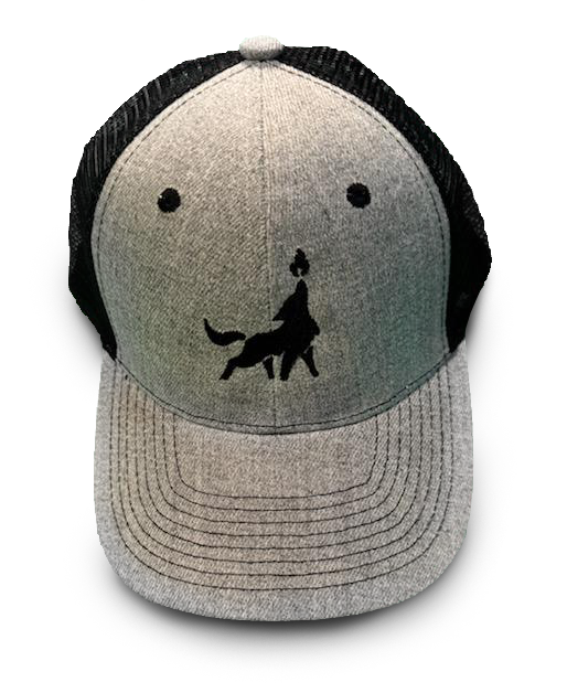 Gray Half Mesh Hat - Fire Dawg